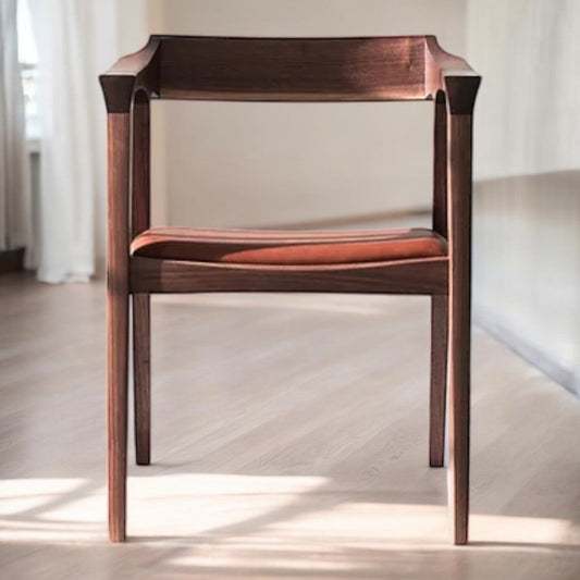Jonas Walnut Wood Arm Chair