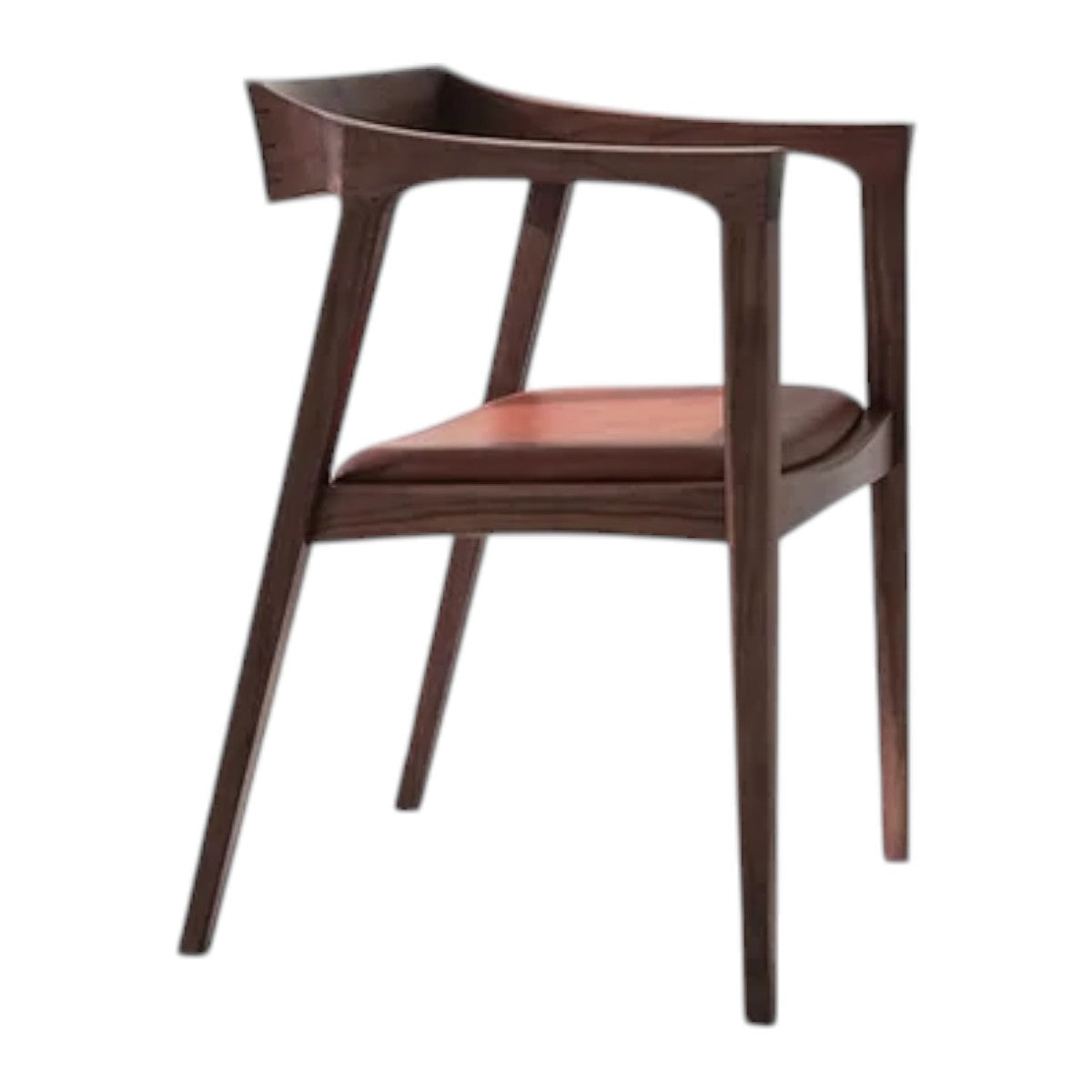 Jonas Walnut Wood Arm Chair