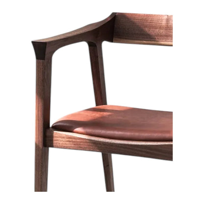 Jonas Walnut Wood Arm Chair