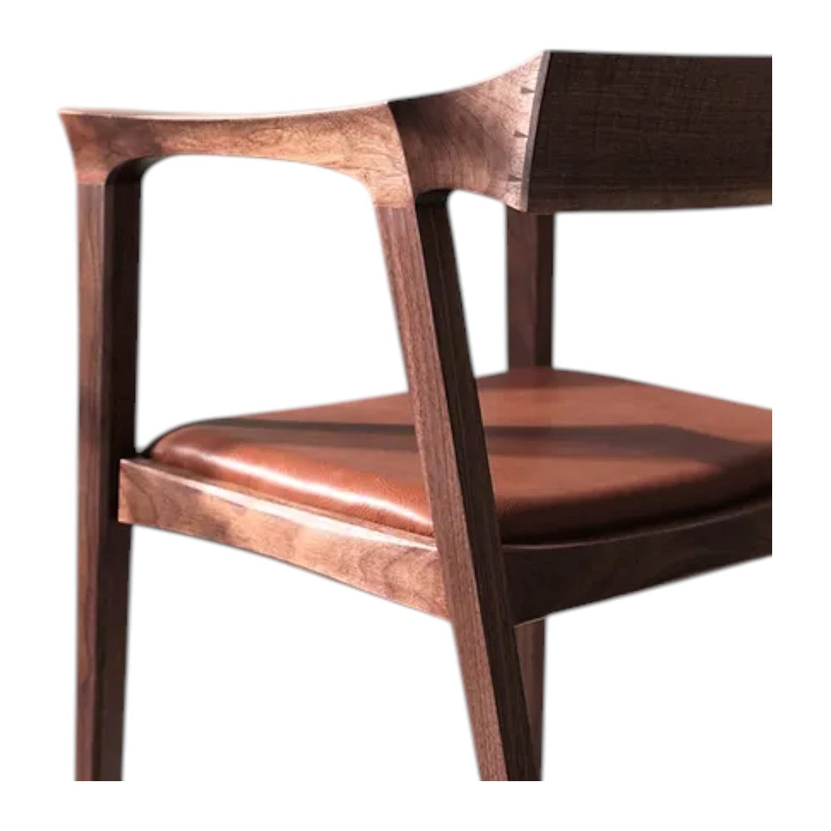 Jonas Walnut Wood Arm Chair