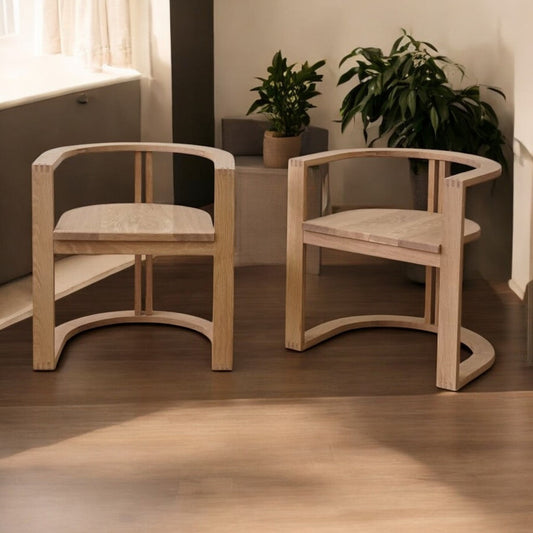 Jordan Oak Wood Arm Chair