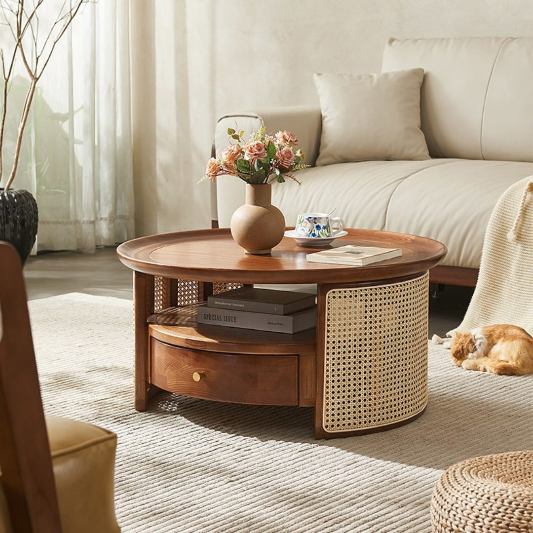 Joren Walnut Wood Coffee Table