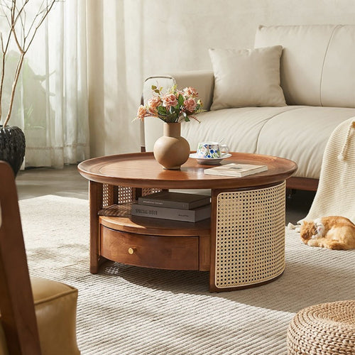 Joren Walnut Wood Coffee Table