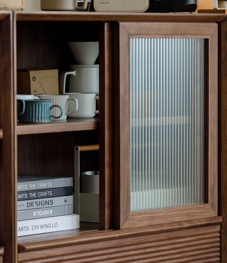 Mazonvintage-Crescendo Solid Walnut Wood Cube Bookcase