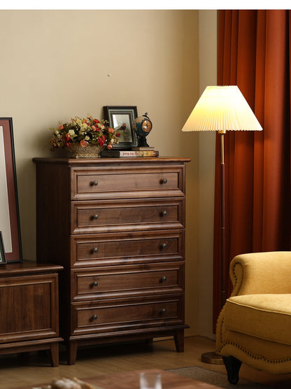 Mazonvintage-Heritage American Style Vintage Walnut Wood Dresser