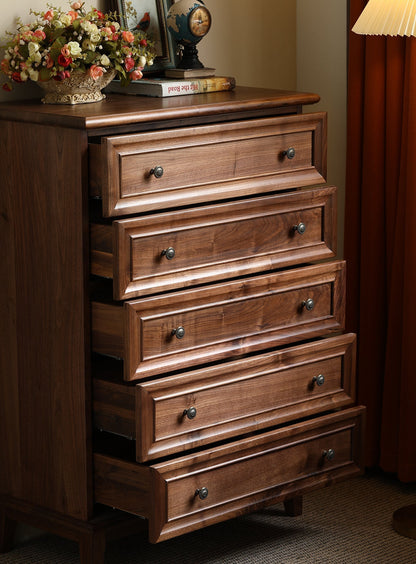 Mazonvintage-Heritage American Style Vintage Walnut Wood Dresser