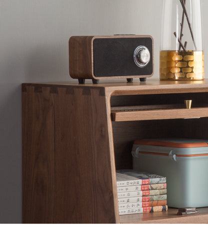 Mazonvintage-Small Solid Walnut Wood Side Cabinet