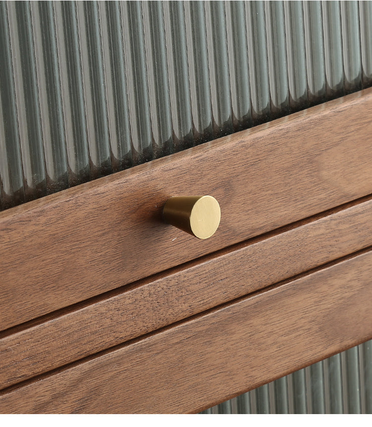Mazonvintage-Small Solid Walnut Wood Side Cabinet