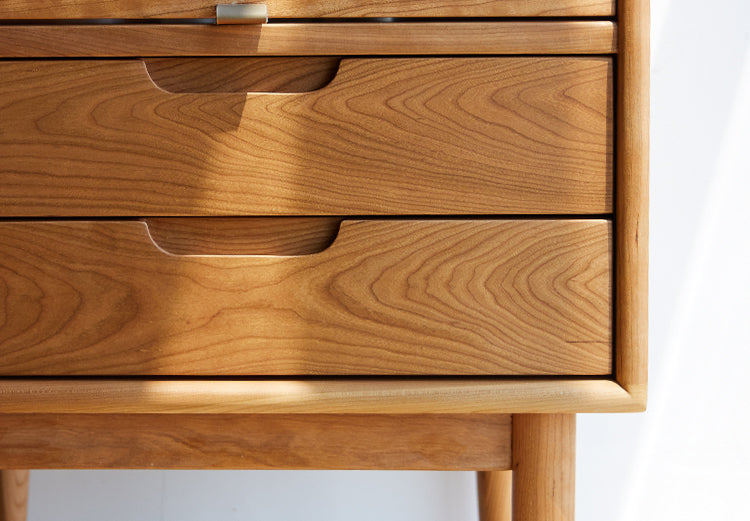 Mazonvintage-Small Solid Walnut Wood Side Cabinet