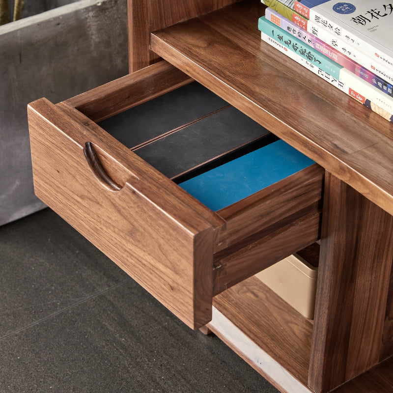 Mazonvintage-Comprehensive Multi-Grid Design Solid Wood Side Table