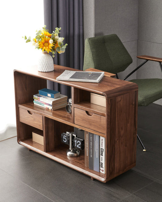 Mazonvintage-Comprehensive Multi-Grid Design Solid Wood Side Table