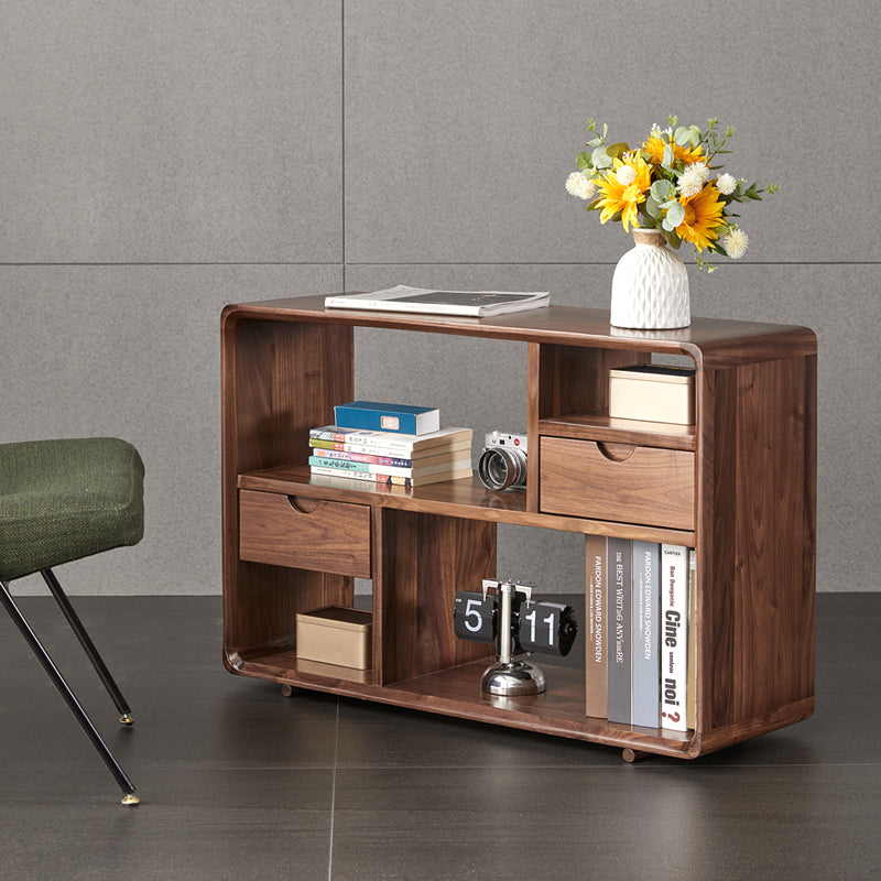 Mazonvintage-Comprehensive Multi-Grid Design Solid Wood Side Table