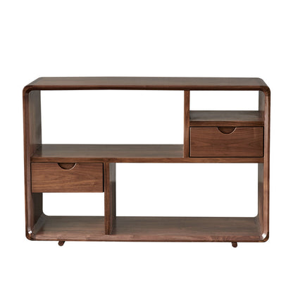 Mazonvintage-Comprehensive Multi-Grid Design Solid Wood Side Table