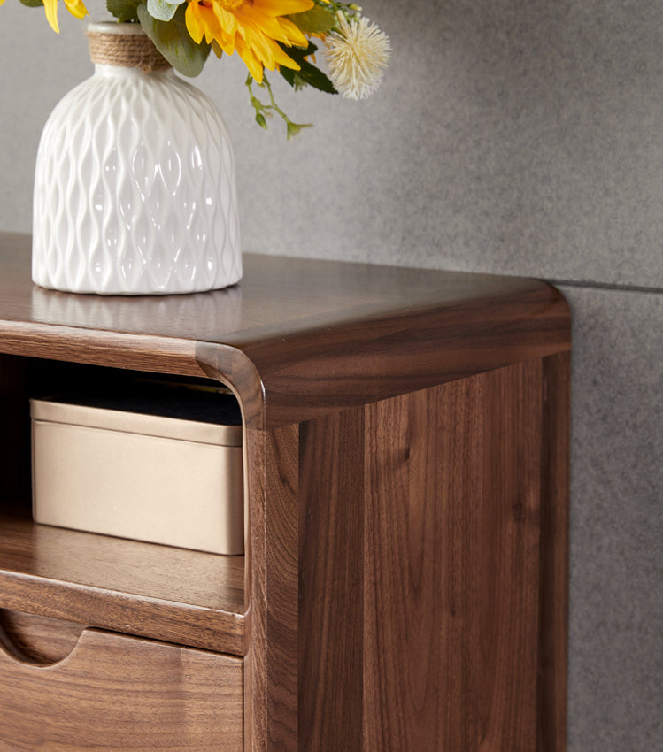 Mazonvintage-Comprehensive Multi-Grid Design Solid Wood Side Table