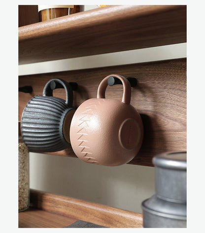 Mazonvintage-Small Black Walnut Wood Kitchen Cabinets