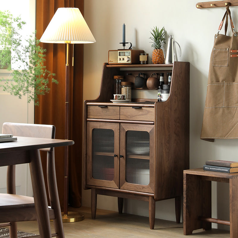 Mazonvintage-Small Black Walnut Wood Kitchen Cabinets