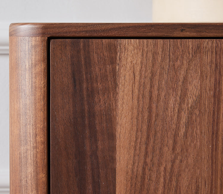 Mazonvintage-Hand-Crafted Black Walnut Wood Shoe Sideboard