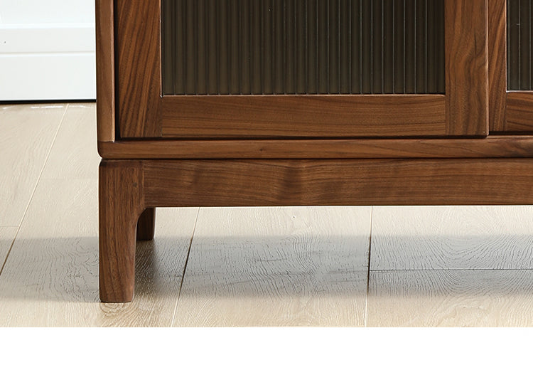 Mazonvintage-Epic Small Square Walnut Wood Storage Cabinet