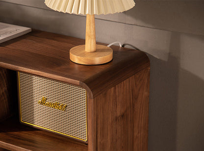 Mazonvintage-Serenity Solid Walnut Wood Accent Cabinet