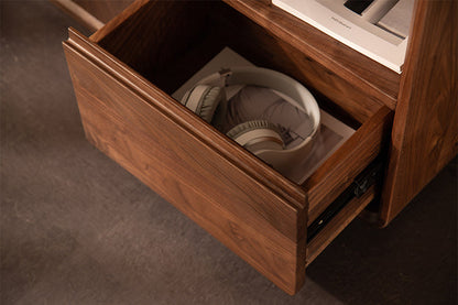 Mazonvintage-Serenity Solid Walnut Wood Accent Cabinet