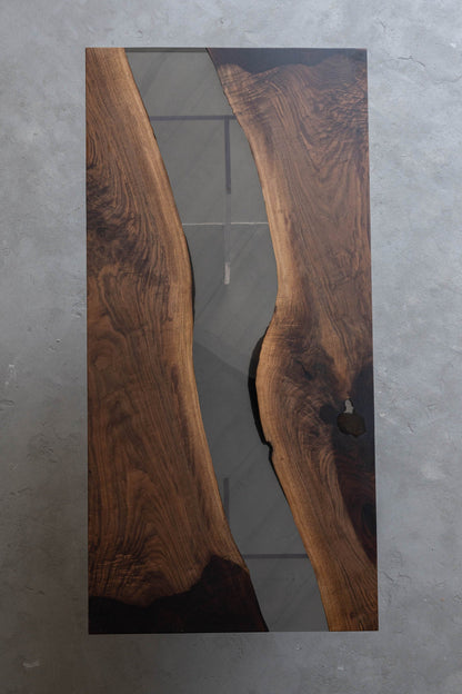 Mazonvintage-Custom solid America walnut Epoxy Resin River Table