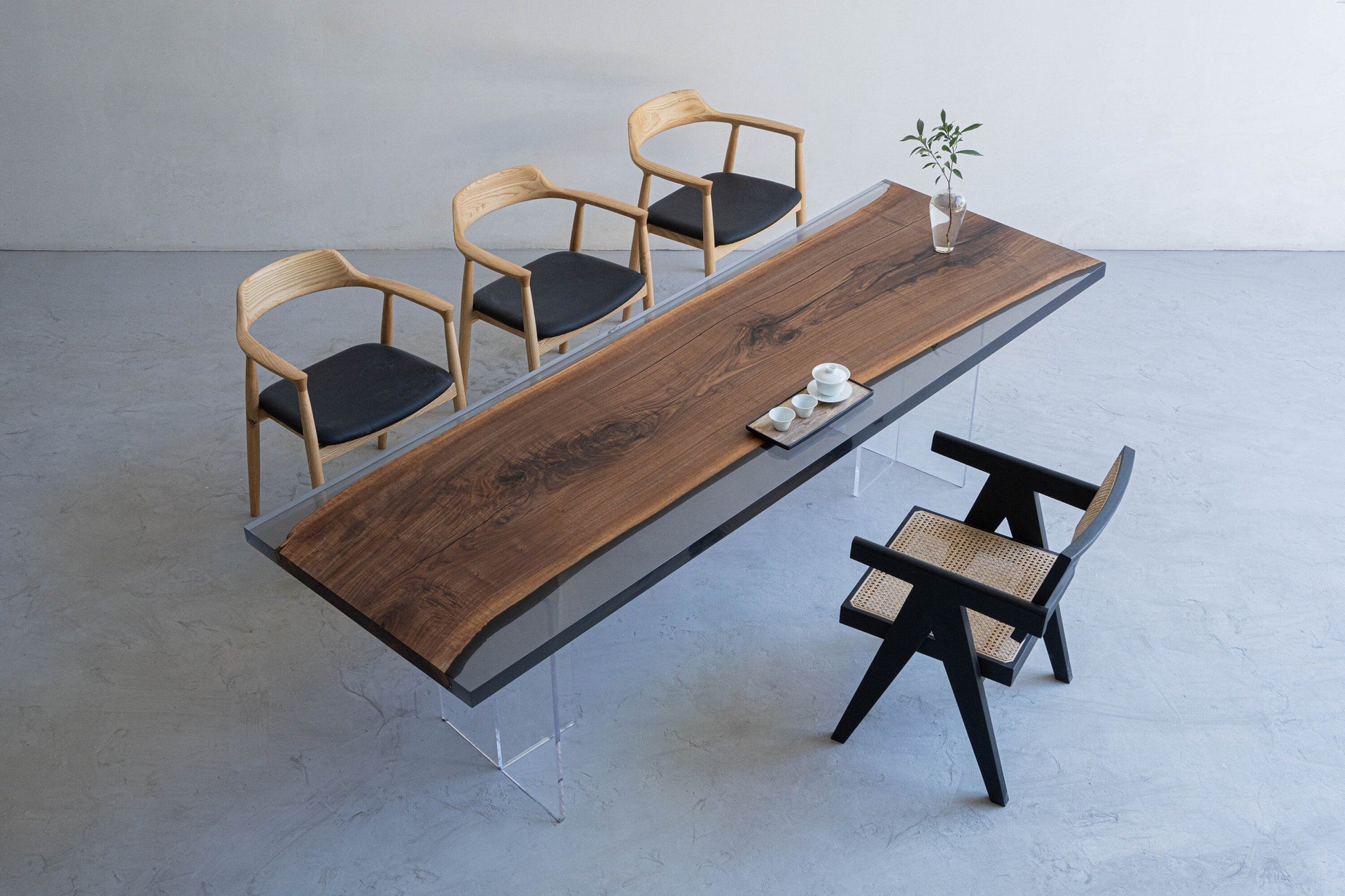 Mazonvintage-Essential Artworks Transparent Epoxy Resin Tabletop