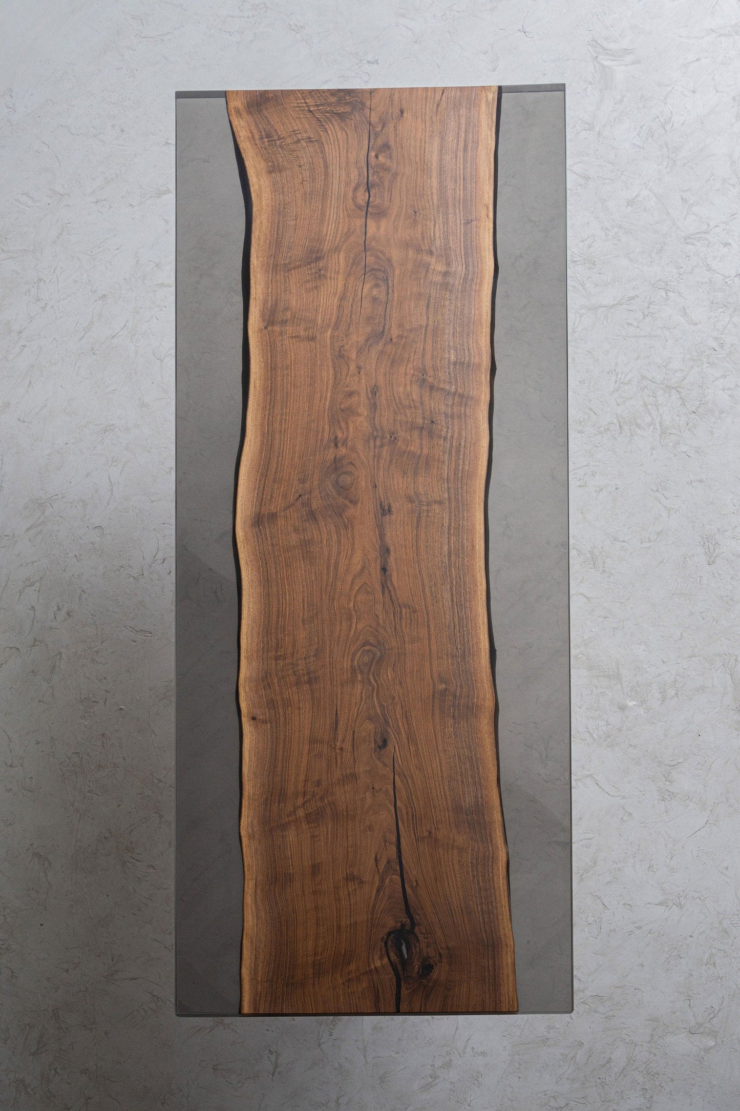 Mazonvintage-Solid Black Walnut Wood Epoxy Resin Table