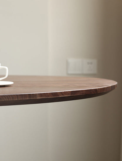 Mazonvintage-Mid-Century Blinds Design Black Walnut Wood Round Table