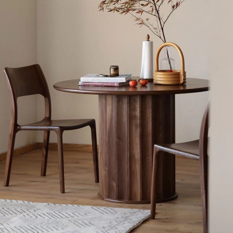 Mazonvintage-Whimsy Blinds Design Solid Walnut Wood Table