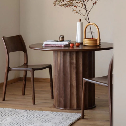 Mazonvintage-Whimsy Blinds Design Solid Walnut Wood Table
