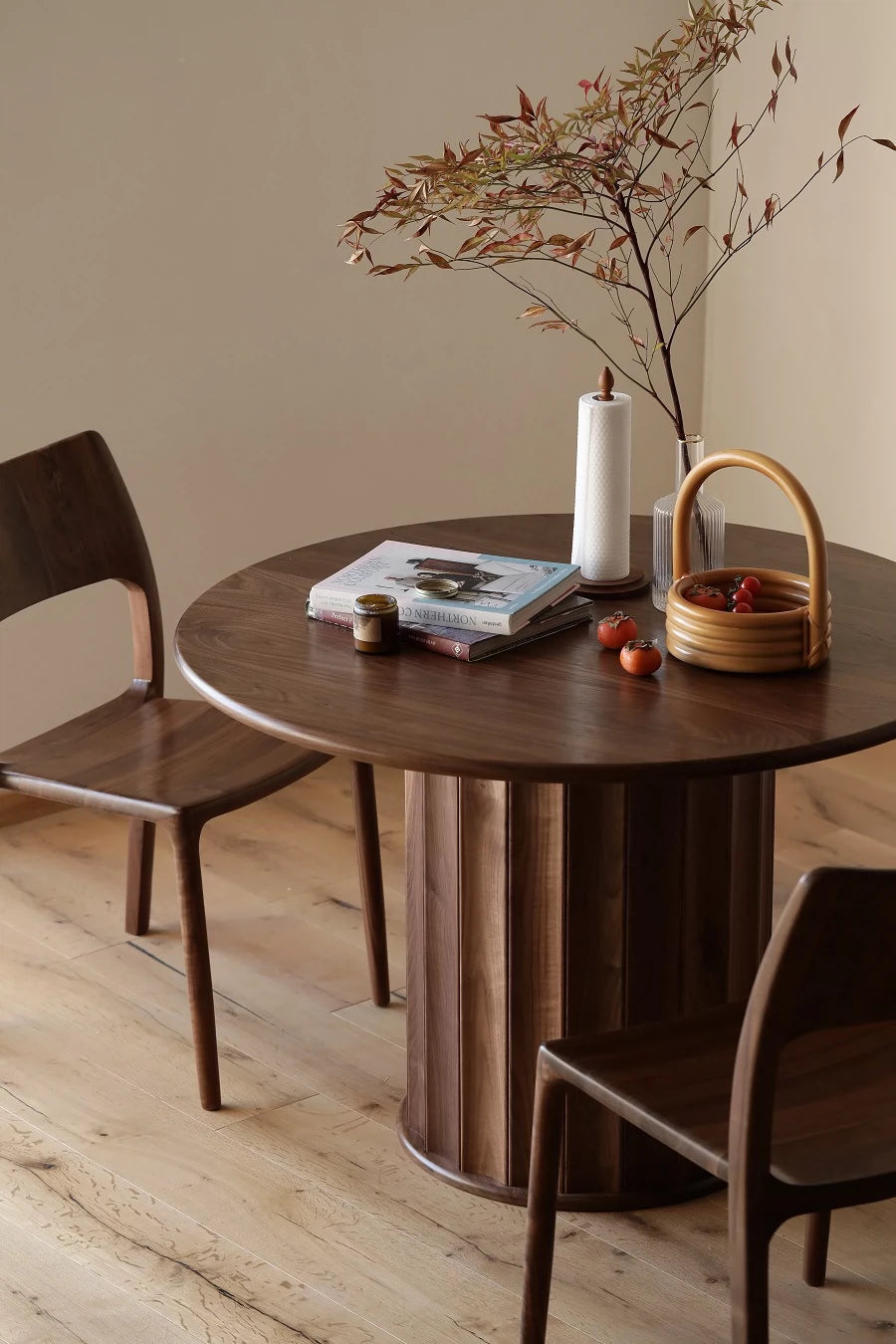 Mazonvintage-Whimsy Blinds Design Solid Walnut Wood Table