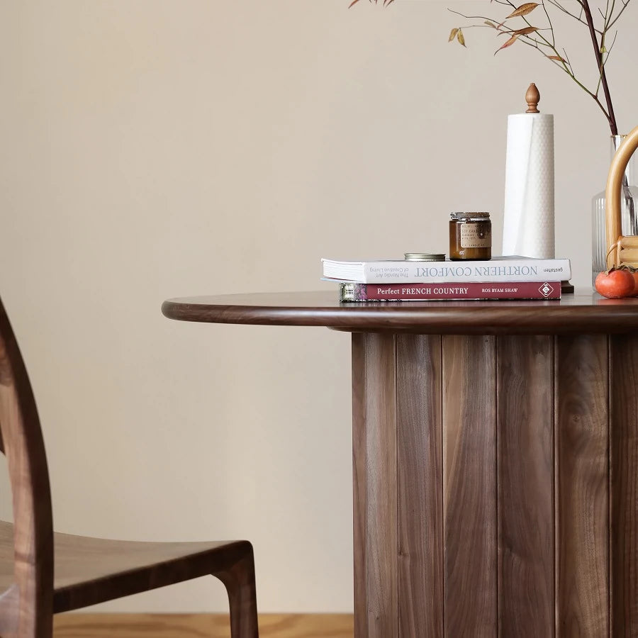 Mazonvintage-Whimsy Blinds Design Solid Walnut Wood Table