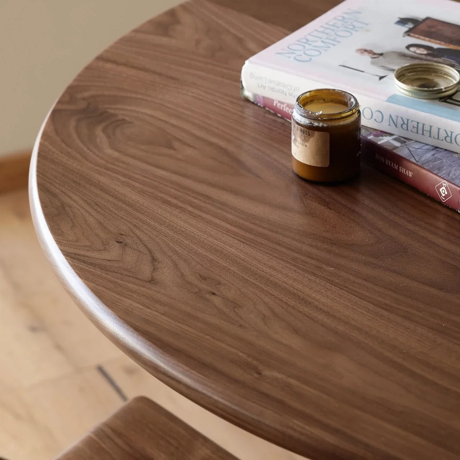 Mazonvintage-Whimsy Blinds Design Solid Walnut Wood Table