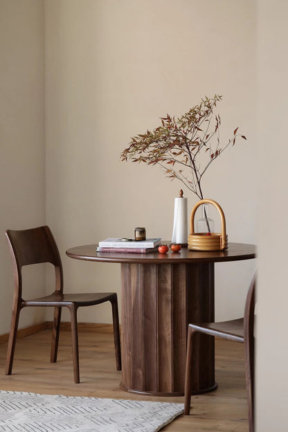 Mazonvintage-Whimsy Blinds Design Solid Walnut Wood Table