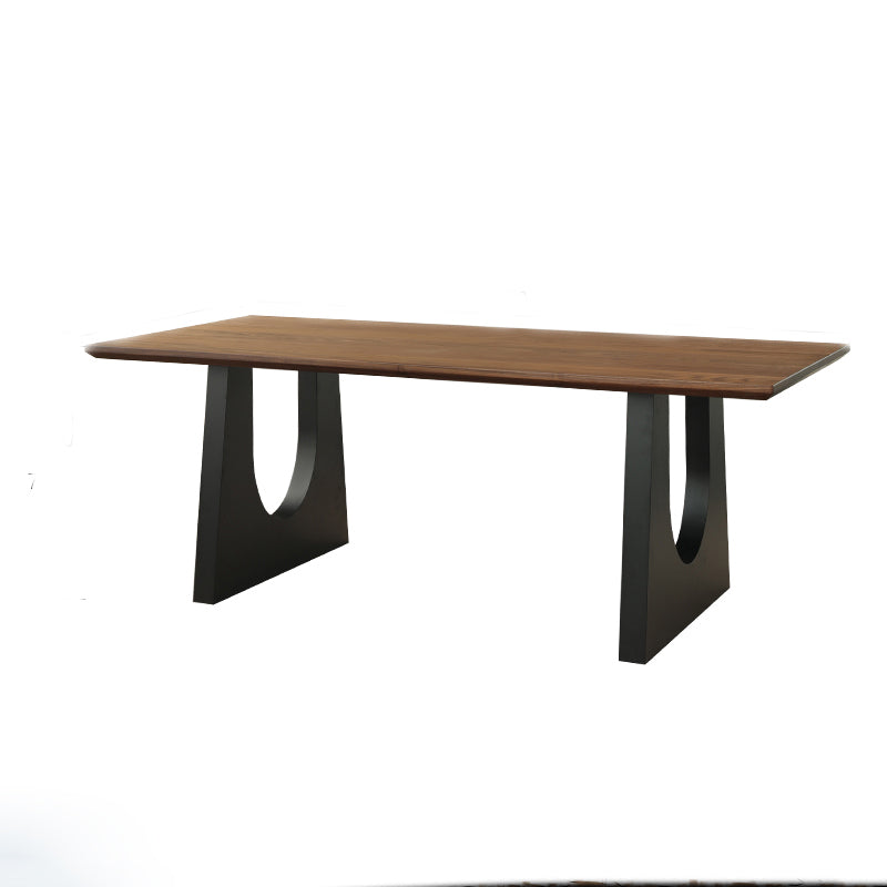 Mazonvintage-Nature Arch Leg Black Walnut Wood Table