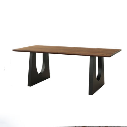 Mazonvintage-Nature Arch Leg Black Walnut Wood Table
