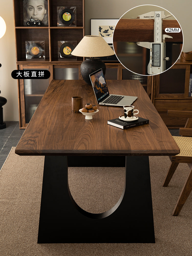 Mazonvintage-Nature Arch Leg Black Walnut Wood Table
