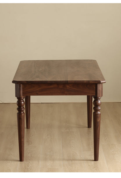 Mazonvintage-Mid-Century American Dark Walnut Wood Dining Table