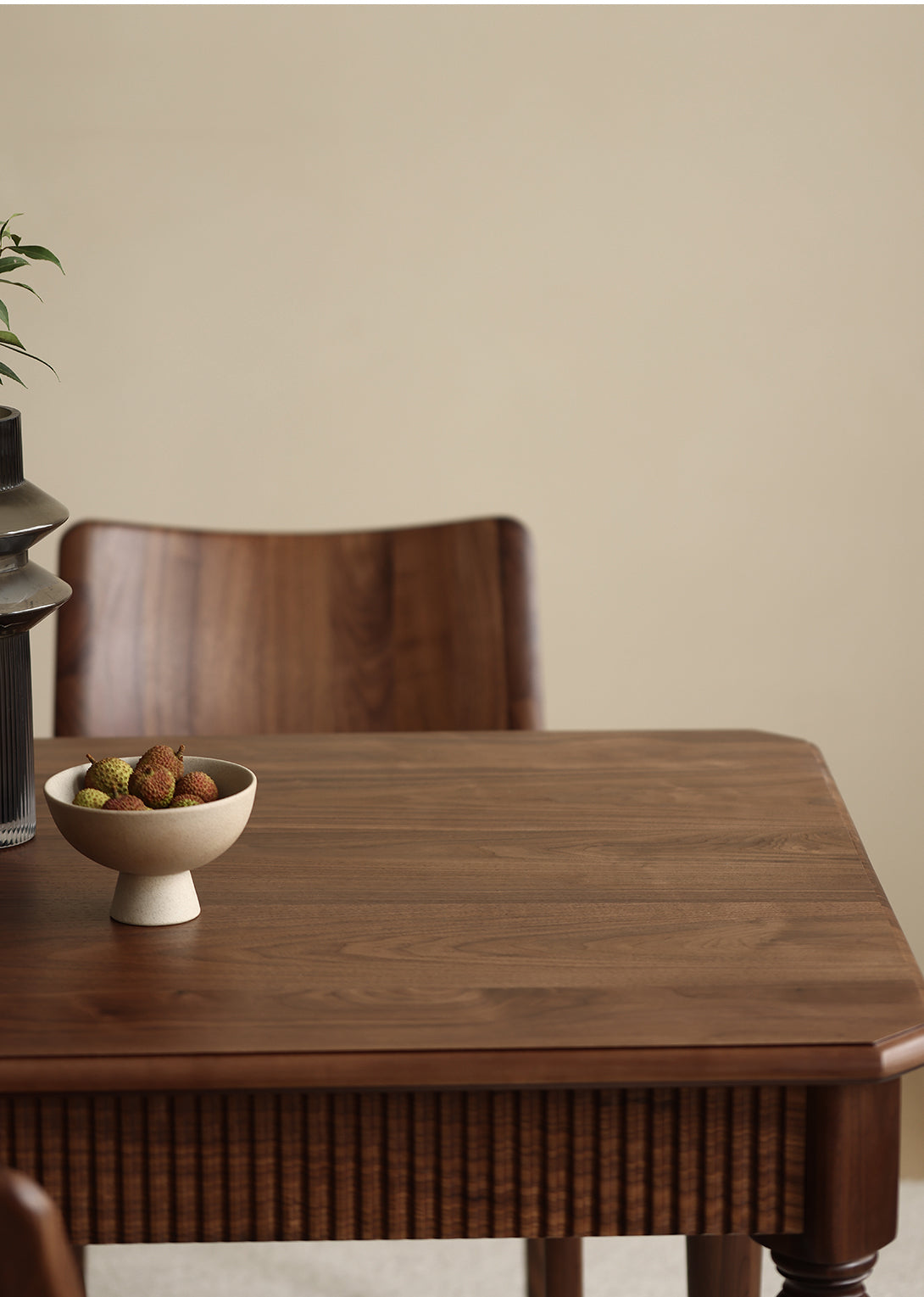 Mazonvintage-Mid-Century American Dark Walnut Wood Dining Table