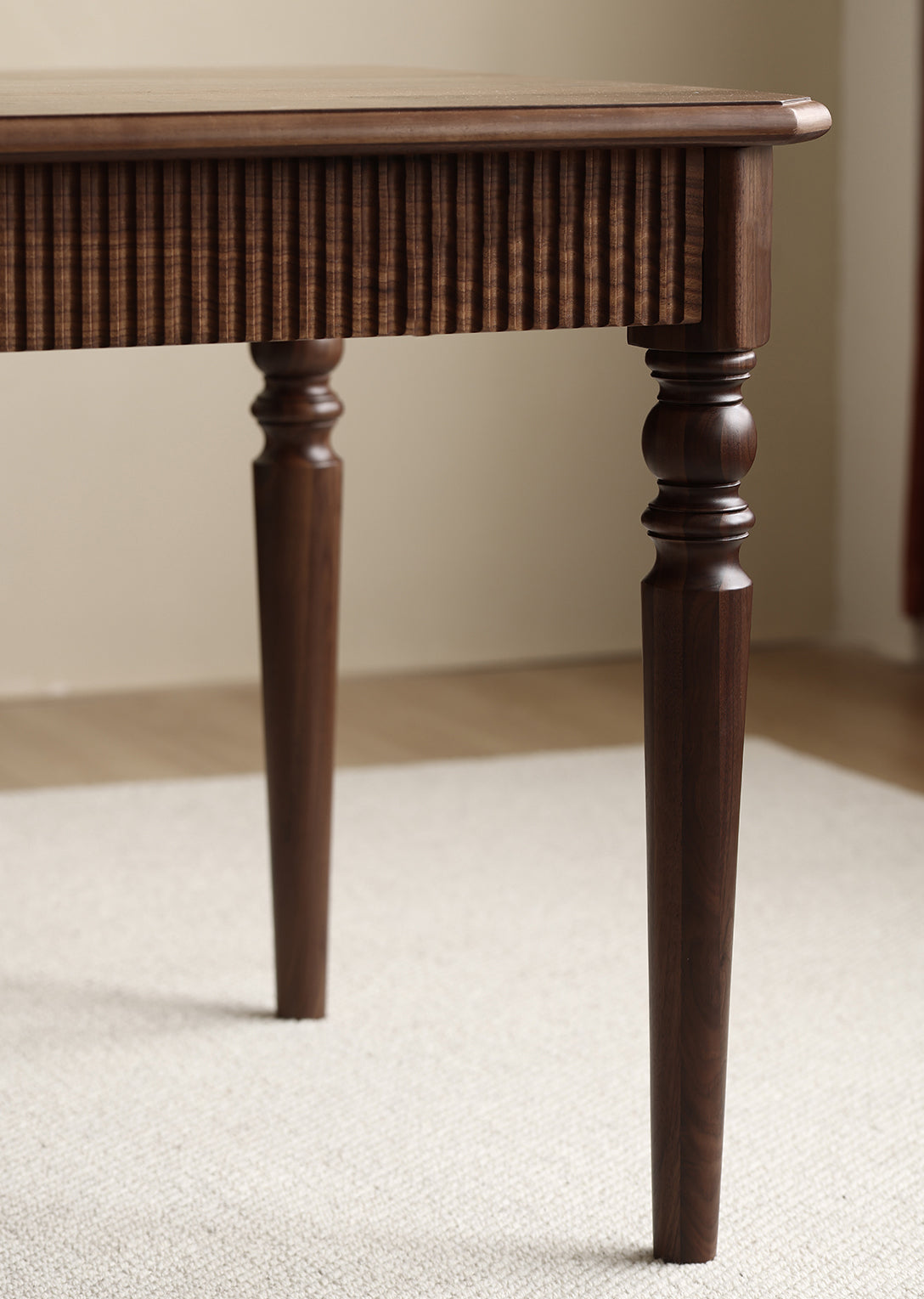 Mazonvintage-Mid-Century American Dark Walnut Wood Dining Table