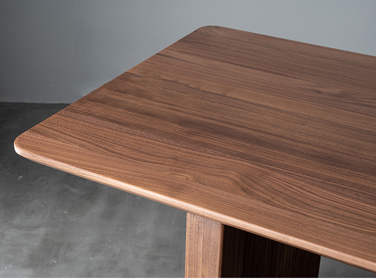 Mazonvintage-Artisan Minimalism Black Walnut Wood Table