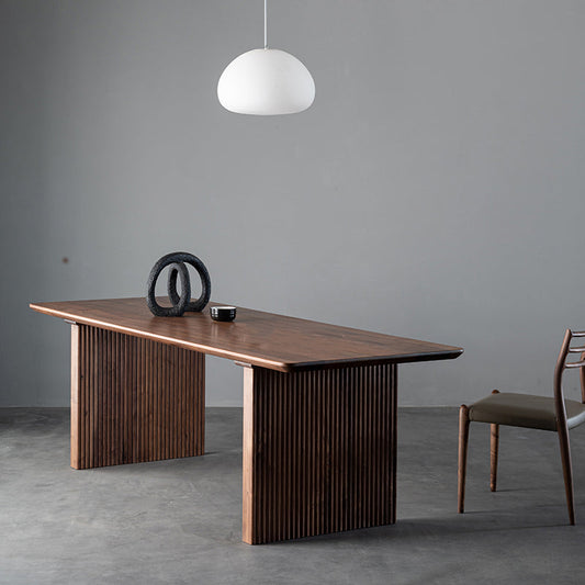 Mazonvintage-Artisan Minimalism Black Walnut Wood Table