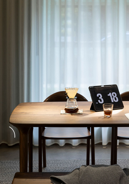 Mazonvintage-French Style Black Walnut Wood Table