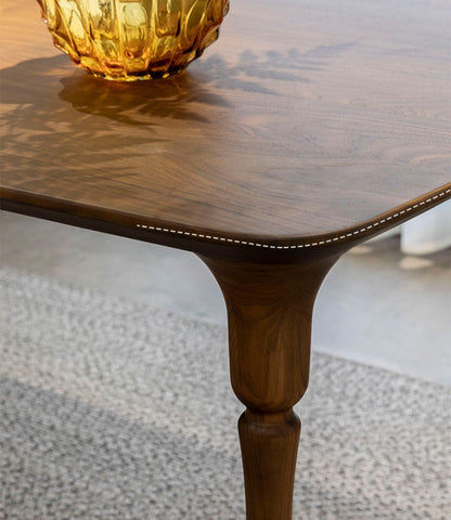 Mazonvintage-French Style Black Walnut Wood Table