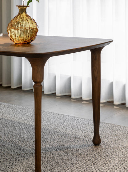 Mazonvintage-French Style Black Walnut Wood Table