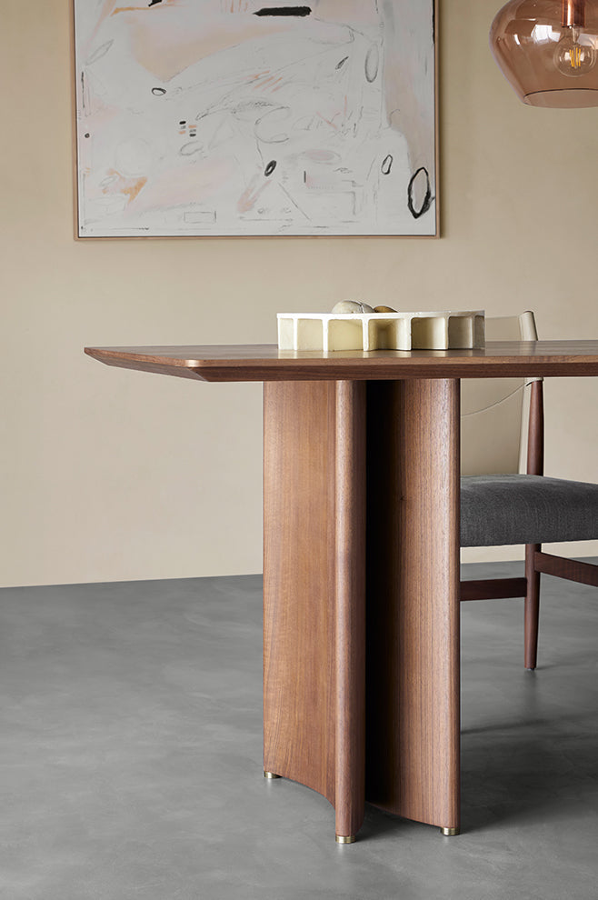 Mazonvintage-Artful Handmade Solid Black Walnut Wood Table