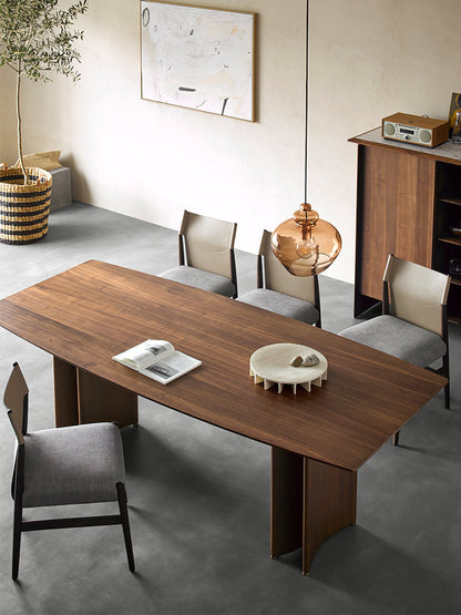 Mazonvintage-Artful Handmade Solid Black Walnut Wood Table