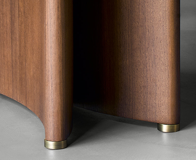 Mazonvintage-Artful Handmade Solid Black Walnut Wood Table