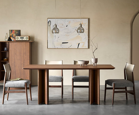 Mazonvintage-Artful Handmade Solid Black Walnut Wood Table