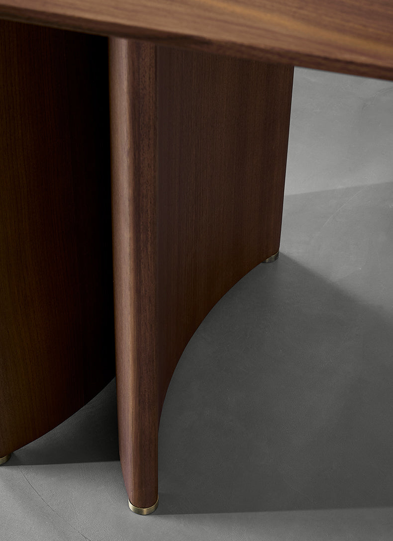 Mazonvintage-Artful Handmade Solid Black Walnut Wood Table